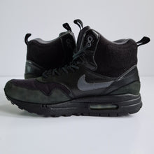 Load image into Gallery viewer, Nike Air Max 1 Mid Sneaker Boot Black UK7 Korreckt
