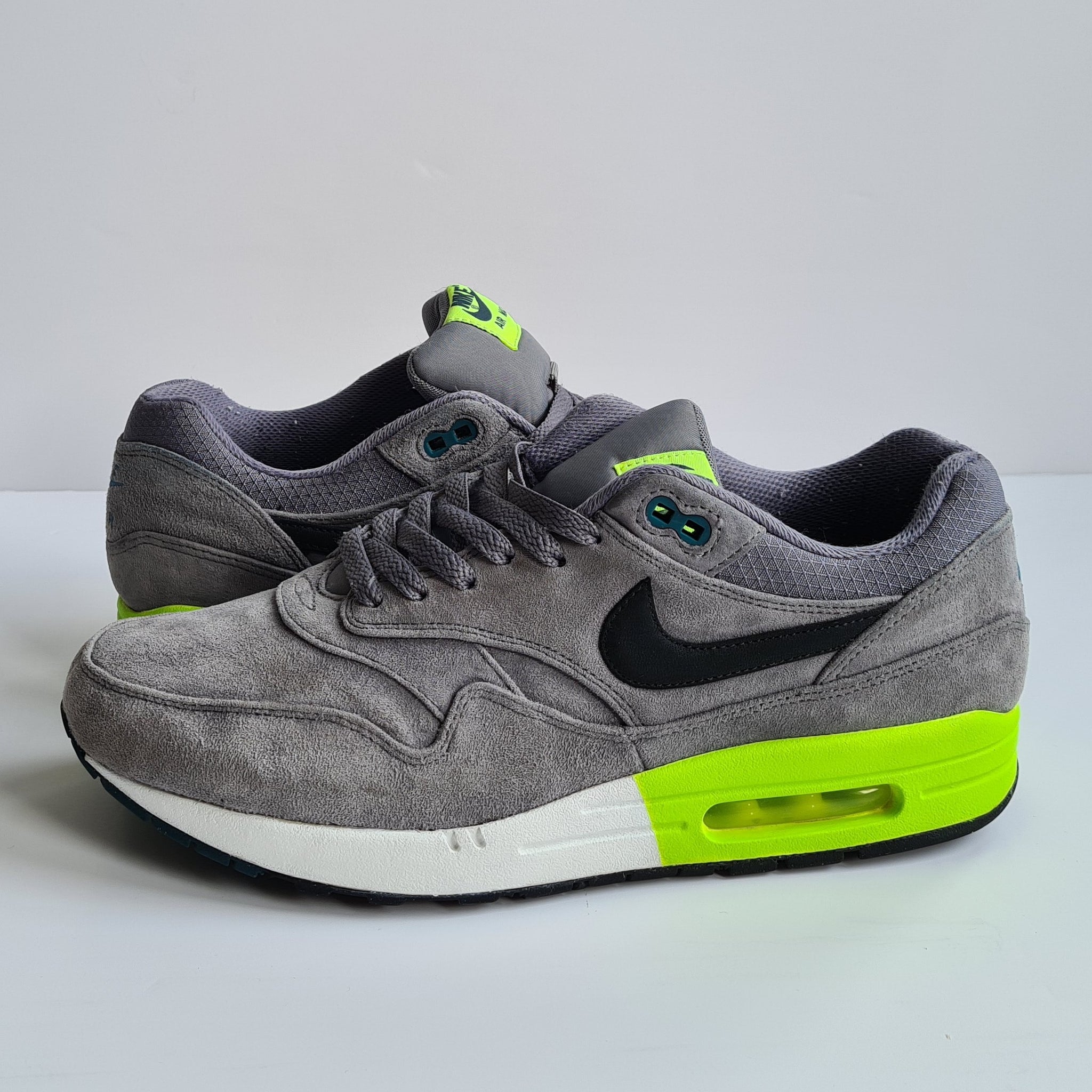 Nike Air Max 1 Premium 'Cool Grey Volt' Cool Grey/Black Pine/Volt/Whit